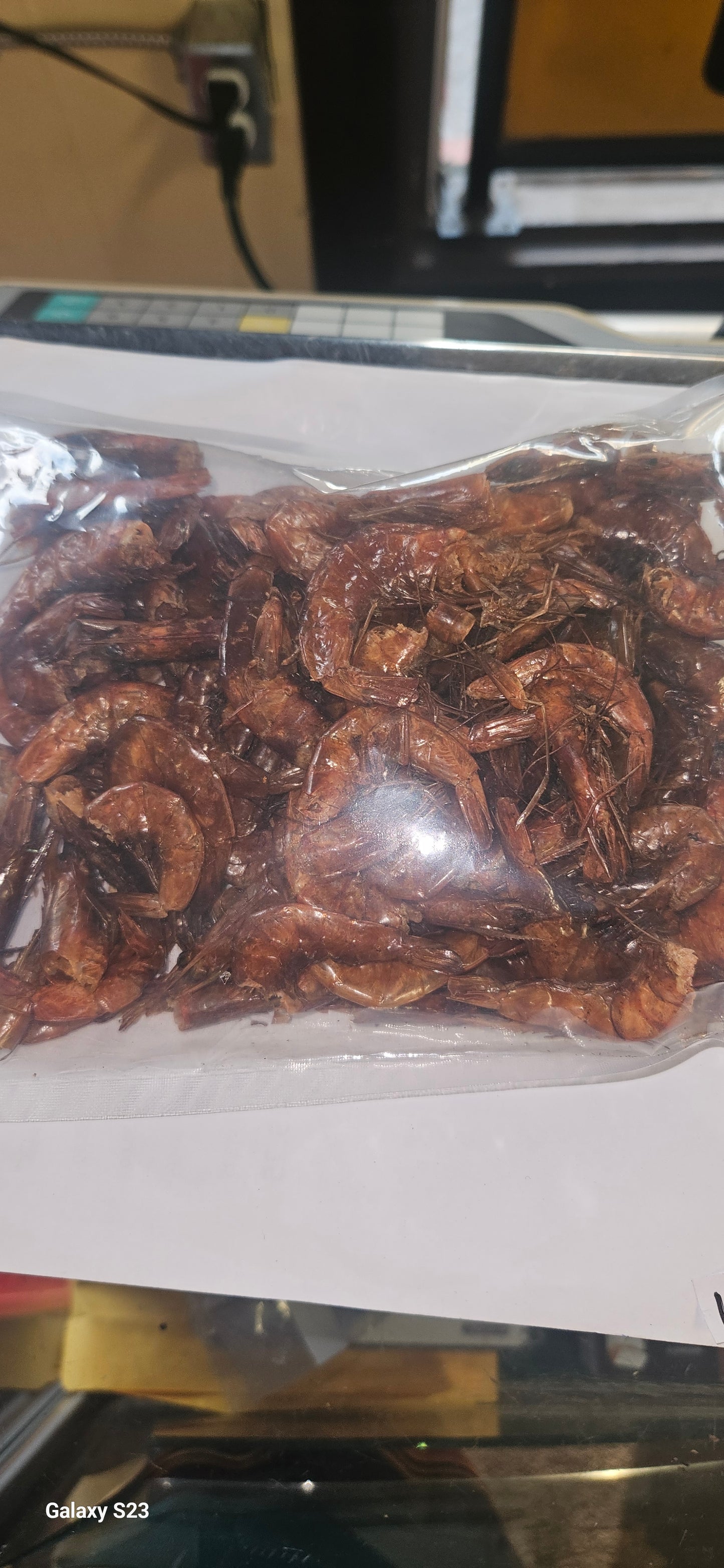 Gros crevettes séchées