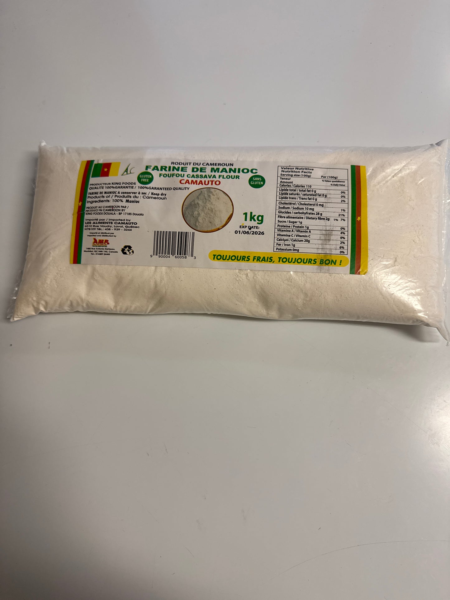 Farine de manioc(Cameroun)